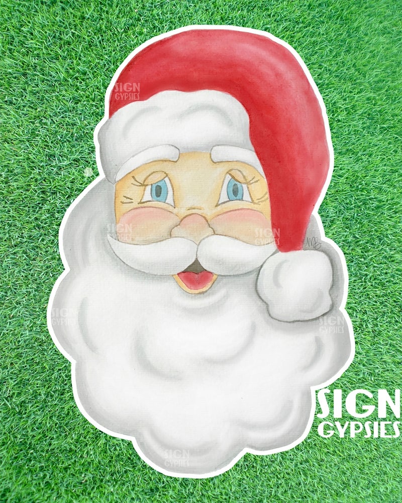 Hand Painted Santa | Sign Gypsies - Humble/Kingwood